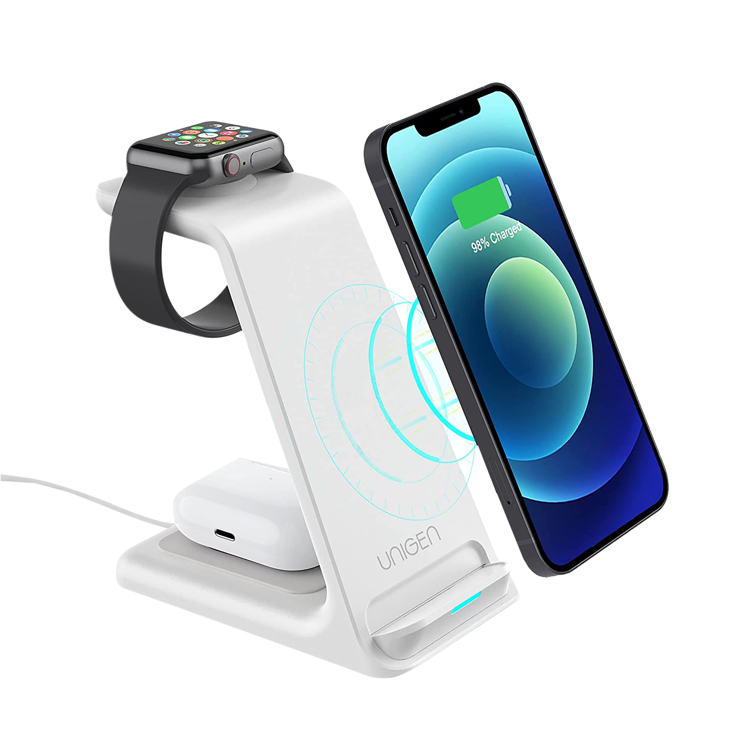 Wireless charging stand best sale for iphone and watch